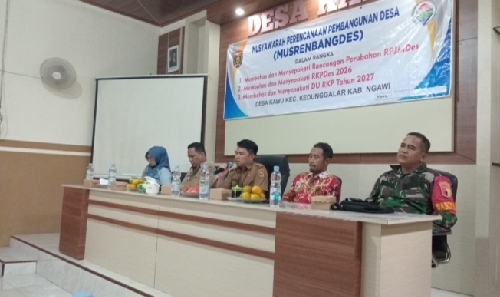 MUSYAWARAH PERENCANAAN PEMBANGUNAN DESA KAWU DALAM RANGKA PEMBAHASAN RKPDES TH 2026 DAN DU RKP TH2027