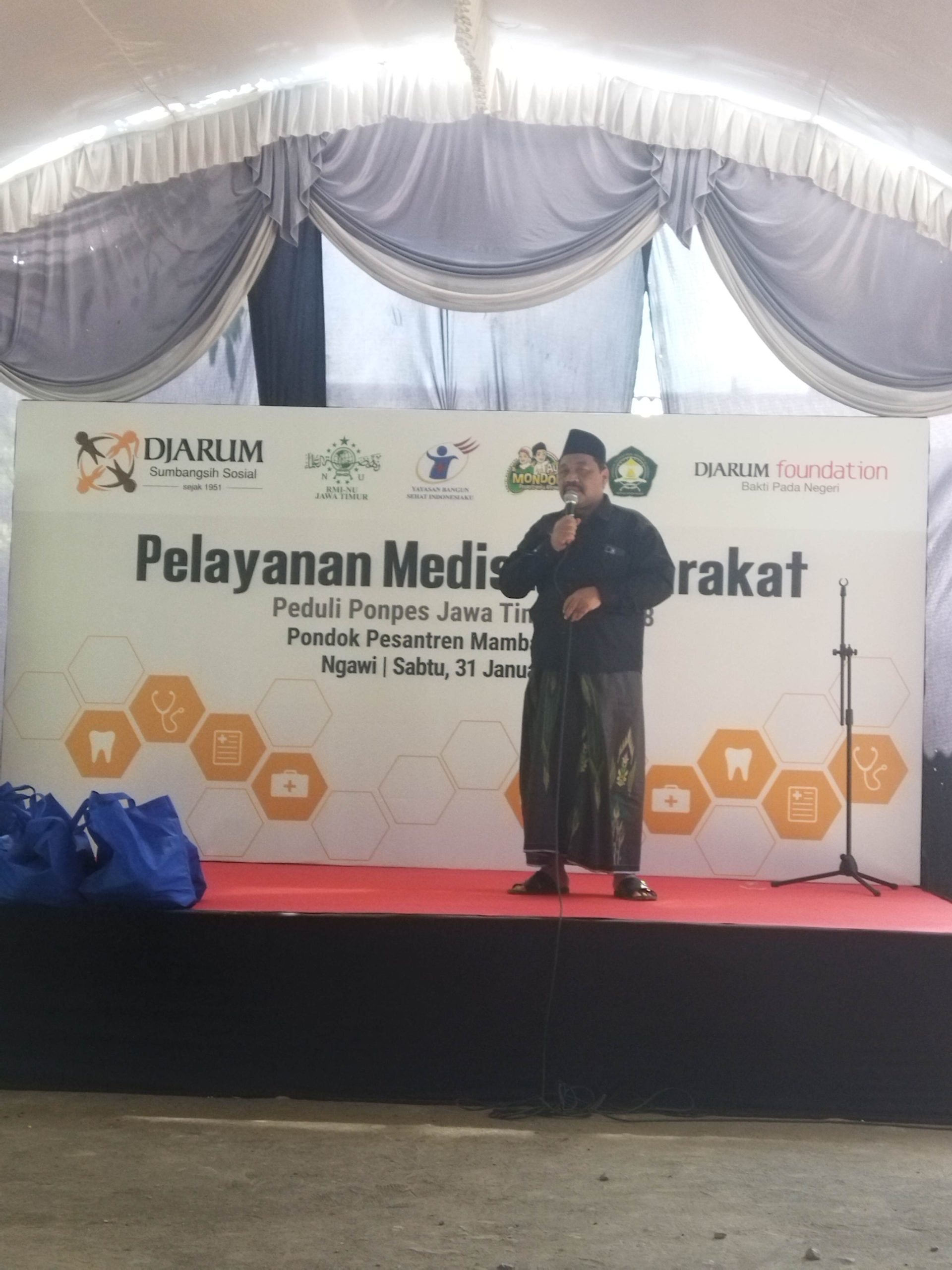 Kiyai Dumami Saat melakukan Sambutan dalam pembukaan acara (foto :dok)