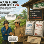 Ilustrasi kelangkaan pupuk bersubsidi (foto:chatGPT)