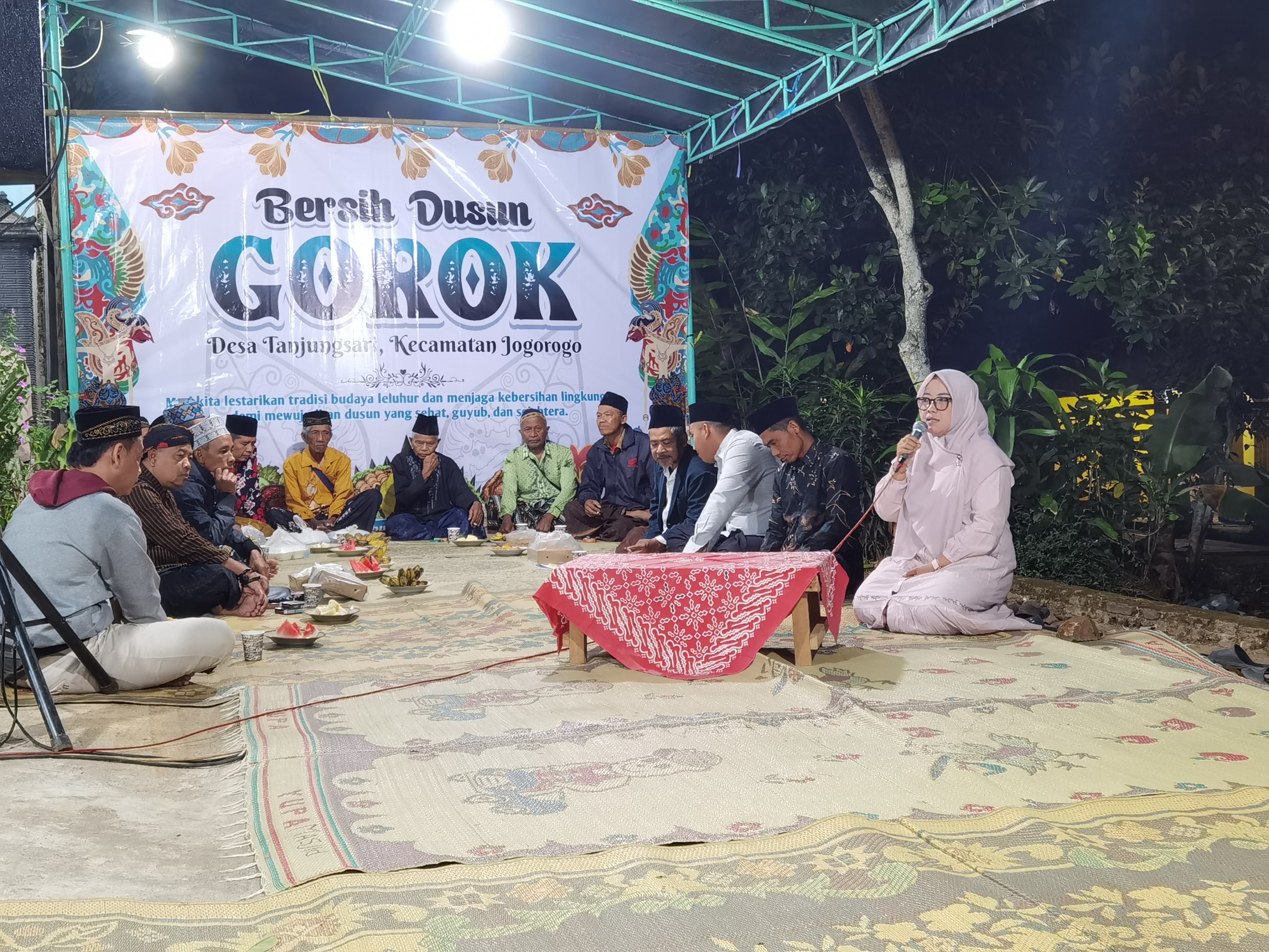 BERSIH DUSUN GOROK DESA TANJUNGSARI DIAWALI KIRIM DOA KEPADA LELUHUR