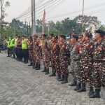 Pasukan Banser Kec. Kendal saat Apel Sebelum pelaksanaan Kegiatan (foto: pac. Ansor Kendal)